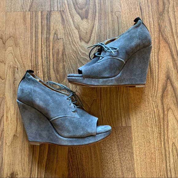 Rag & Bone peep toe suede booties - Picture 2 of 7